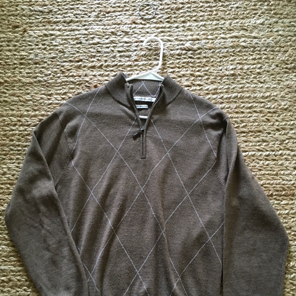 Peter Millar Pullover, Brown, Men’s Medium